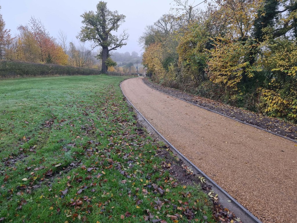 This is a large driveway which has just had a tar and chip driveway installed on by Ramsgate Driveways